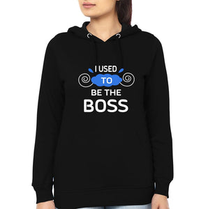 I Used To Be Boss & I Am Boss Mother and Son Matching Hoodies- KidsFashionVilla