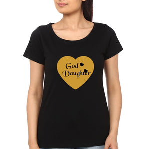 God Father God Daughter Father and Daughter Matching T-Shirt- KidsFashionVilla
