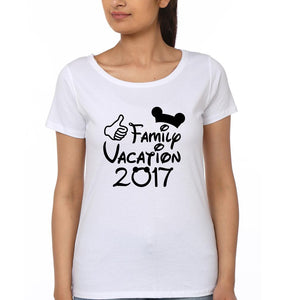 Family vacation 2017 Family Half Sleeves T-Shirts-KidsFashionVilla