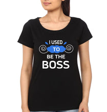 Load image into Gallery viewer, I Used To Be Boss &amp; I Am Boss Mother and Son Matching T-Shirt- KidsFashionVilla
