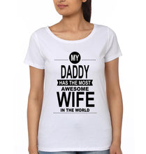 Load image into Gallery viewer, My Daughter Has The Most Awesome Mom In the World Father and Daughter Matching T-Shirt- KidsFashionVilla

