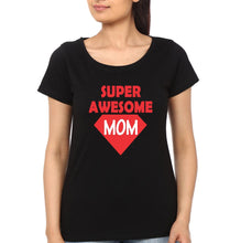 Load image into Gallery viewer, Super Awesome Kid Super Awesome Mom Mother and Son Matching T-Shirt- KidsFashionVilla
