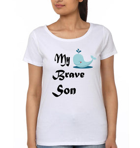 My Strogest Mommy  My Brave Son Mother and Son Matching T-Shirt- KidsFashionVilla