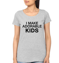 Load image into Gallery viewer, I Make Adorable Kids Adorable Kid Mother and Son Matching T-Shirt- KidsFashionVilla
