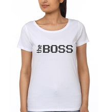 Load image into Gallery viewer, The Boss The Real Boss Mother and Son Matching T-Shirt- KidsFashionVilla
