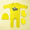 Very Famous Cartoon Jumpsuit with Cap, Mittens and Booties Romper Set for Baby Boy - KidsFashionVilla