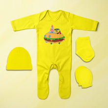 Load image into Gallery viewer, Super Funny Cartoon Jumpsuit with Cap, Mittens and Booties Romper Set for Baby Boy - KidsFashionVilla
