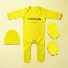 Load image into Gallery viewer, Masallah Jumpsuit with Cap, Mittens and Booties Romper Set for Baby Boy - KidsFashionVilla
