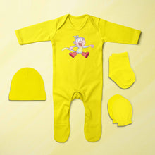 Load image into Gallery viewer, Lovely Cartoon Jumpsuit with Cap, Mittens and Booties Romper Set for Baby Boy - KidsFashionVilla
