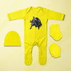 Best Cartoon Jumpsuit with Cap, Mittens and Booties Romper Set for Baby Boy - KidsFashionVilla