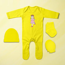 Load image into Gallery viewer, Beautiful Cartoon Jumpsuit with Cap, Mittens and Booties Romper Set for Baby Boy - KidsFashionVilla
