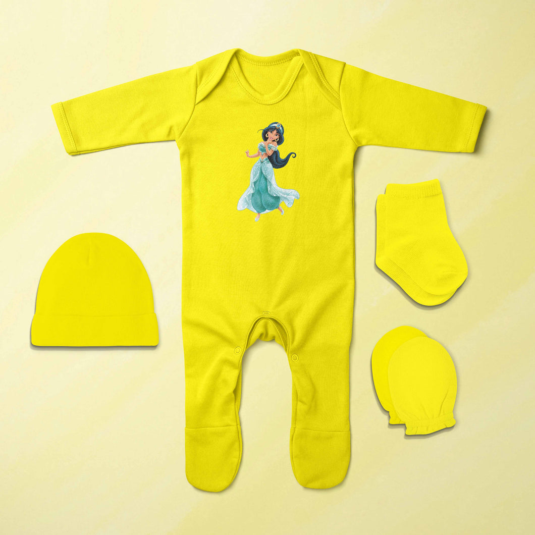 Cute Cartoon Jumpsuit with Cap, Mittens and Booties Romper Set for Baby Boy - KidsFashionVilla