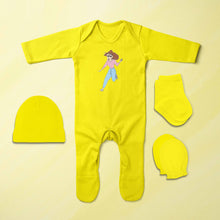 Load image into Gallery viewer, Cute Cartoon Jumpsuit with Cap, Mittens and Booties Romper Set for Baby Boy - KidsFashionVilla
