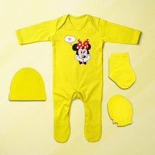 Load image into Gallery viewer, Cute Cartoon Jumpsuit with Cap, Mittens and Booties Romper Set for Baby Boy - KidsFashionVilla
