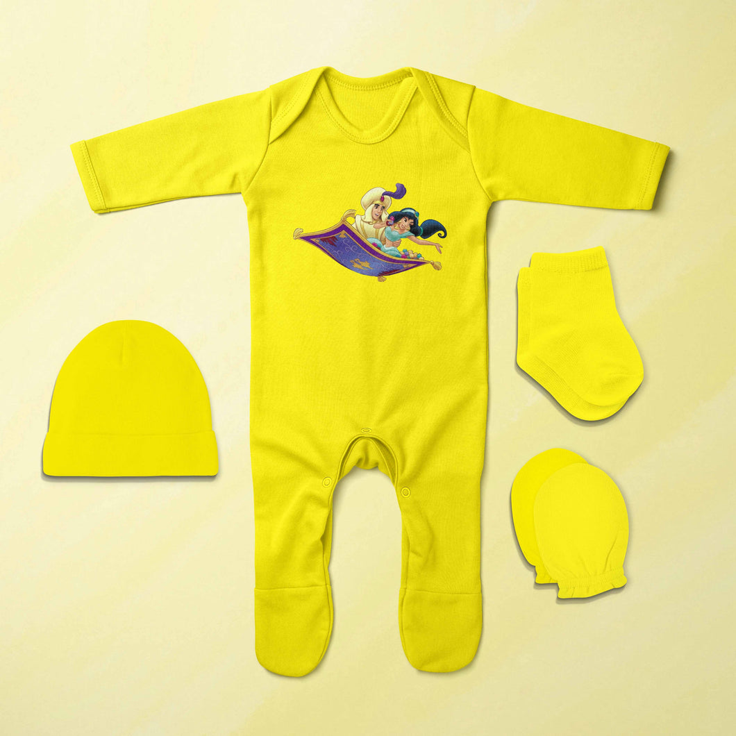 Best Cartoon Jumpsuit with Cap, Mittens and Booties Romper Set for Baby Boy - KidsFashionVilla