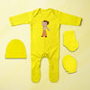 Funny Cartoon Jumpsuit with Cap, Mittens and Booties Romper Set for Baby Boy - KidsFashionVilla