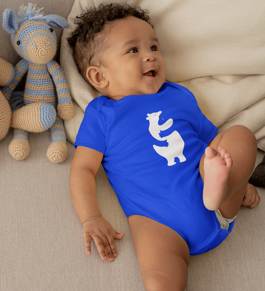 Animal Hug Abstract Rompers for Baby Boy- FunkyTradition FunkyTradition