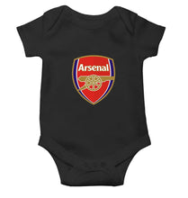 Load image into Gallery viewer, Arsenal Black Rompers for Baby Boy - KidsFashionVilla
