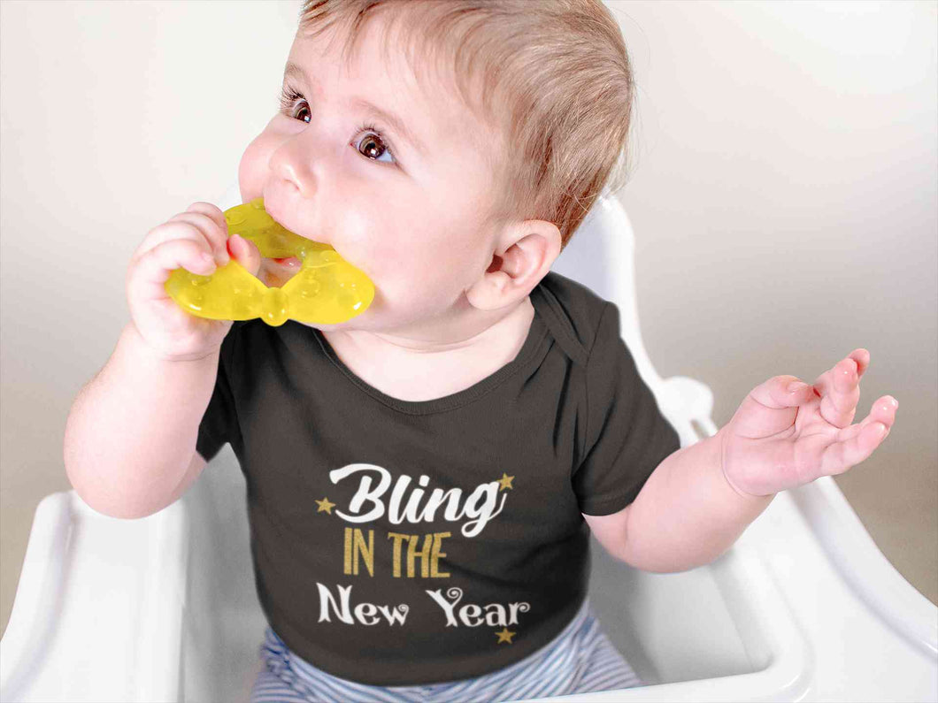 Bling In The New Year Rompers for Baby Boy- KidsFashionVilla