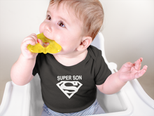 Load image into Gallery viewer, Super Son Black Rompers for Baby Boy - KidsFashionVilla
