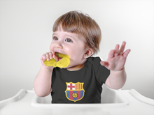 Load image into Gallery viewer, Barcelona Black Rompers for Baby Girl - KidsFashionVilla
