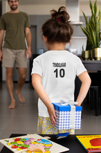 Load image into Gallery viewer, Tendulkar 10  Half Sleeves T-Shirt For Girls -KidsFashionVilla
