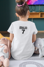 Load image into Gallery viewer, Ronaldo 7 Half Sleeves T-Shirt For Girls -KidsFashionVilla
