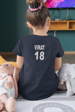 Load image into Gallery viewer, Virat 18 Half Sleeves T-Shirt For Girls -KidsFashionVilla
