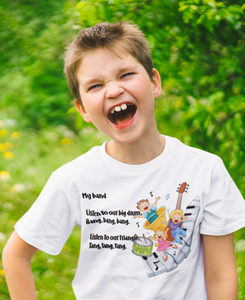 My Band Poem Half Sleeves T-Shirt for Boy-KidsFashionVilla