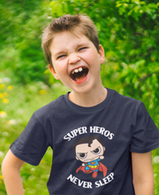 Load image into Gallery viewer, Super Heros Never Sleeps Half Sleeves T-Shirt for Boy-KidsFashionVilla
