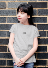 Load image into Gallery viewer, Be Cool Be Kind Minimals Half Sleeves T-Shirt For Girls -KidsFashionVilla

