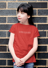 Load image into Gallery viewer, I Am In The Bored House Minimals Half Sleeves T-Shirt For Girls -KidsFashionVilla

