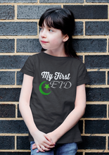 Load image into Gallery viewer, My 1st Eid Half Sleeves T-Shirt For Girls -KidsFashionVilla
