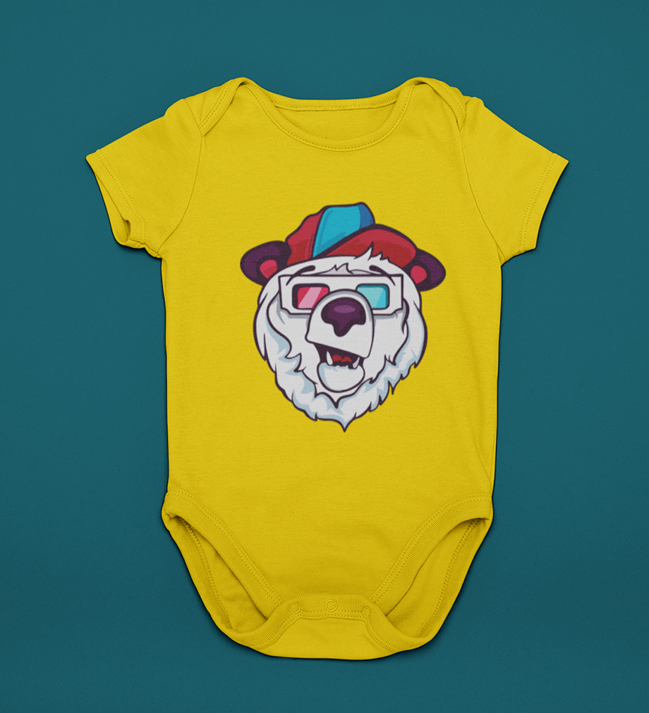 Bear Abstract Rompers for Baby Boy- FunkyTradition FunkyTradition