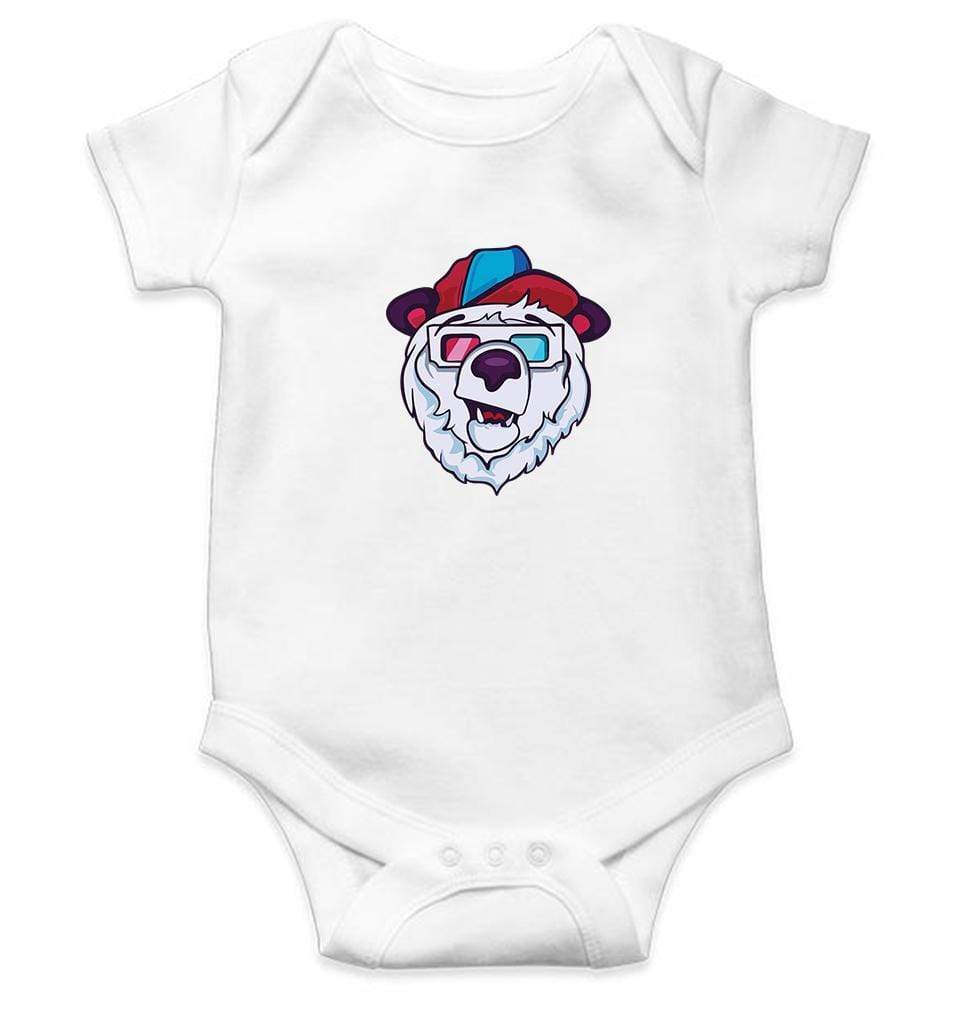 Bear Abstract Rompers for Baby Boy- FunkyTradition FunkyTradition