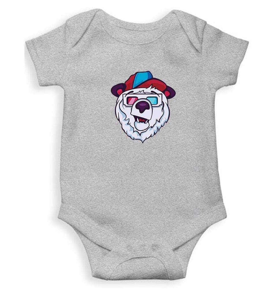 Bear Abstract Rompers for Baby Boy- FunkyTradition FunkyTradition