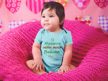 Load image into Gallery viewer, Ek Hazaro Mein Meri Behena Rompers for Baby Girl- KidsFashionVilla

