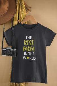 Best Mom In The World Mother And Son Black Matching T-Shirt- KidsFashionVilla
