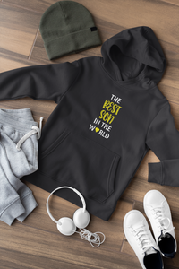 Best Mom In The World Mother And Son Black Matching Hoodies- KidsFashionVilla