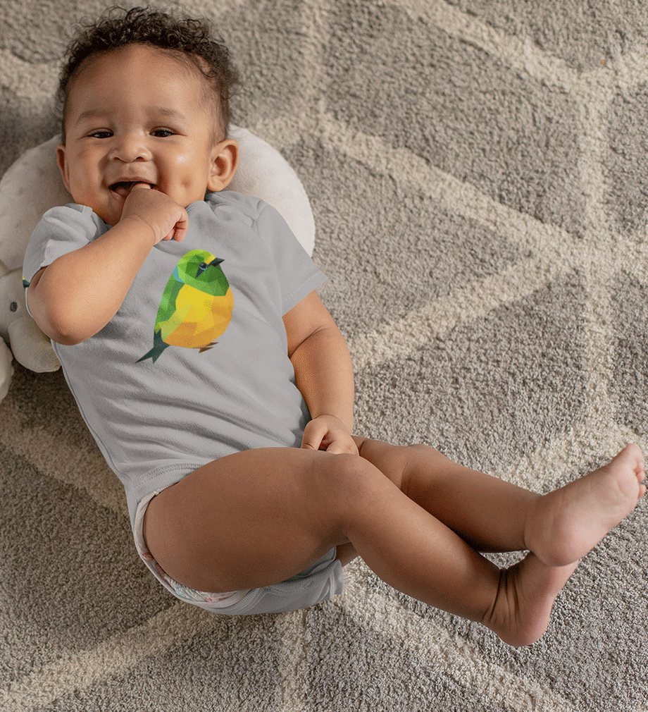 Bird Abstract Rompers for Baby Boy- FunkyTradition FunkyTradition