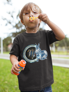 Capricon Zodiac Sign Half Sleeves T-Shirt for Boy-KidsFashionVilla