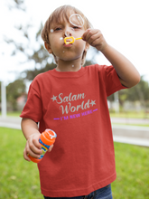Load image into Gallery viewer, Salam World Eid Half Sleeves T-Shirt for Boy-KidsFashionVilla
