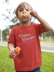 Salam World Eid Half Sleeves T-Shirt for Boy-KidsFashionVilla