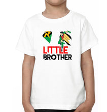 Load image into Gallery viewer, Big Bro Little Brother-Brother Kids Half Sleeves T-Shirts -KidsFashionVilla
