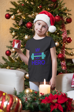 Load image into Gallery viewer, My Brother My Hero Half Sleeves T-Shirt For Girls -KidsFashionVilla
