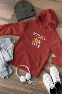 Coolest Son Ever Mother And Son Red Matching Hoodies- KidsFashionVilla