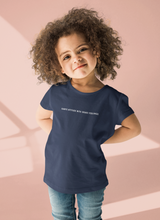Load image into Gallery viewer, Kanye Attitude Minimals Half Sleeves T-Shirt For Girls -KidsFashionVilla
