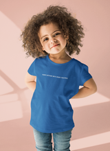Load image into Gallery viewer, Kanye Attitude Minimals Half Sleeves T-Shirt For Girls -KidsFashionVilla
