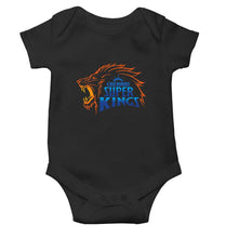 Load image into Gallery viewer, Chennai Super King Black Rompers for Baby Girl - KidsFashionVilla
