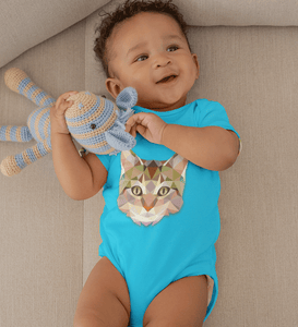 Cute Cat Abstract Rompers for Baby Boy- FunkyTradition FunkyTradition